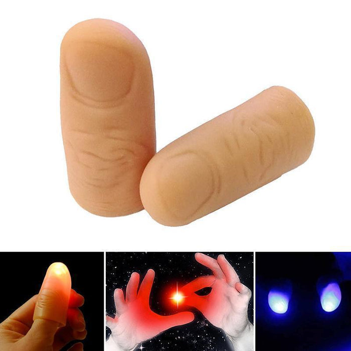 אגודל הקסם המאיר על האצבעות
