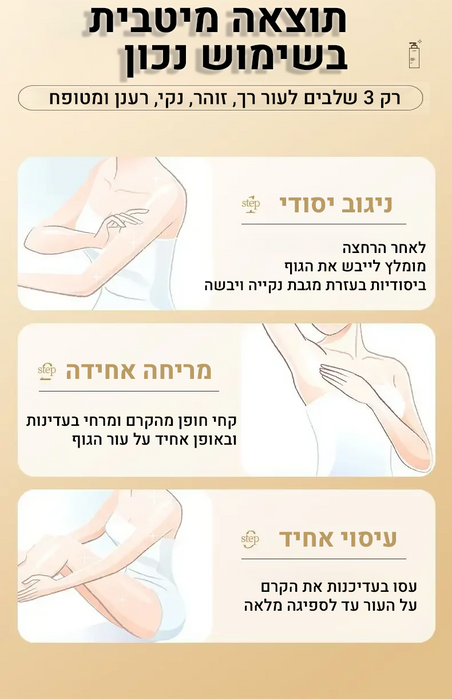 קרם קולגן מועשר- לעור הגוף והפנים
